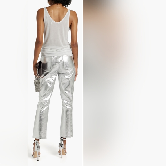 frame le sylvie jeans silver metallic - Picture 2 of 8